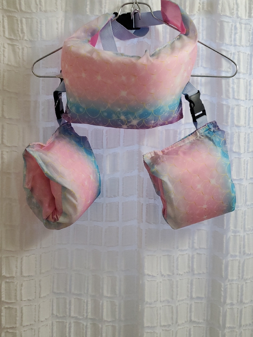 Kids One-Piece Swim Float Set - Pink Ombre Mermaid